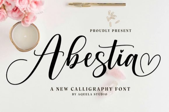 Abestia: A Romantic Script Font That Elevates Your Brand