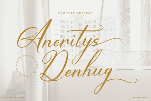 Aneritys Denhug: A Refined Script Font for Editorial Design