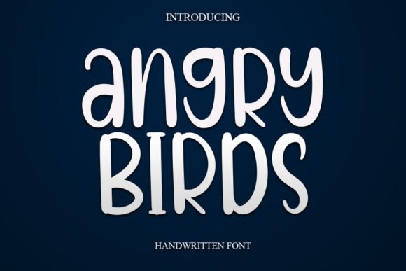 Angry Birds Font: A Handwritten Script with Real Branding Grace