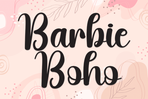 Barbie Boho: A Whimsical Script Font for Campaign Headlines