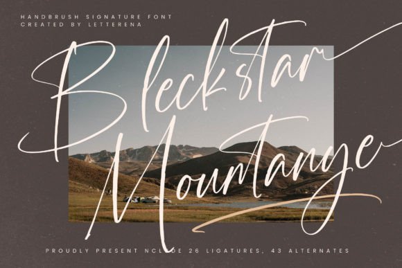 Bleckstar Mountanye: A Handwritten Font That Makes Your Brand Feel Human