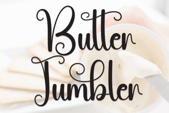 Butter Tumbler: A Handwritten Font That Feels Like a Warm Invitation