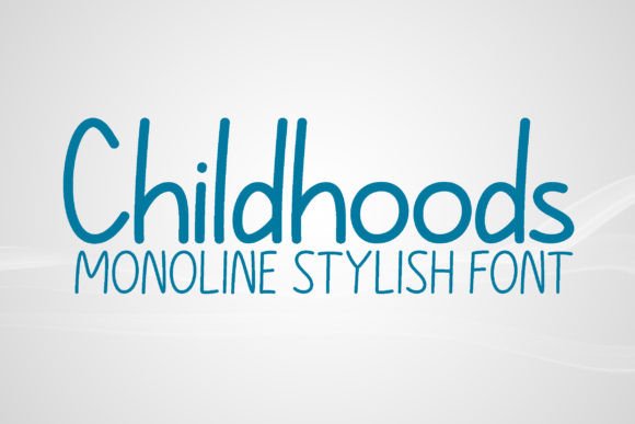 Childhoods: A Modern Handwritten Font for Digital Brand Warmth