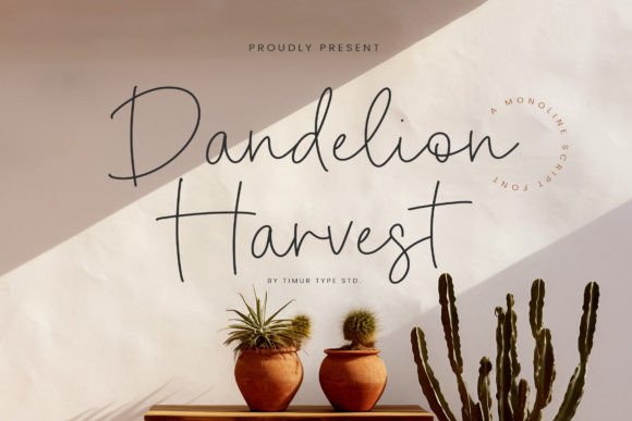 Dandelion Harvest: A Refined Script Font for Digital Branding