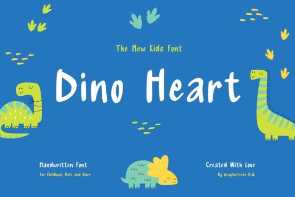 Dino Heart: A Friendly Display Font for Campaign Clarity