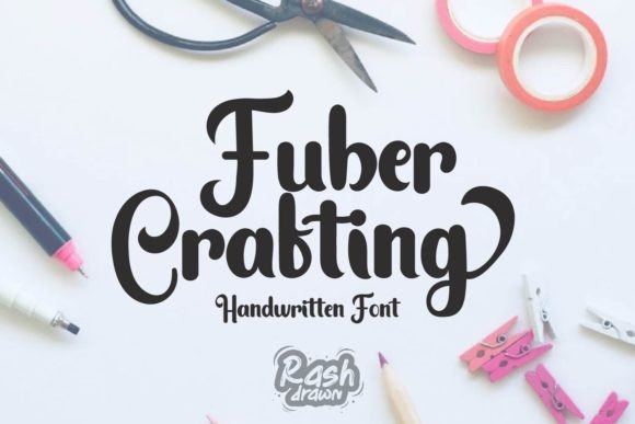 Fuber Crafting: A Handwritten Font for Elegant Craft Projects