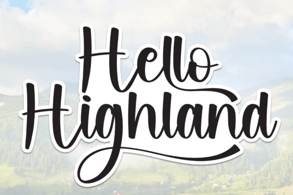 Hello Highland: A Thoughtful Script Font for Editorial Warmth