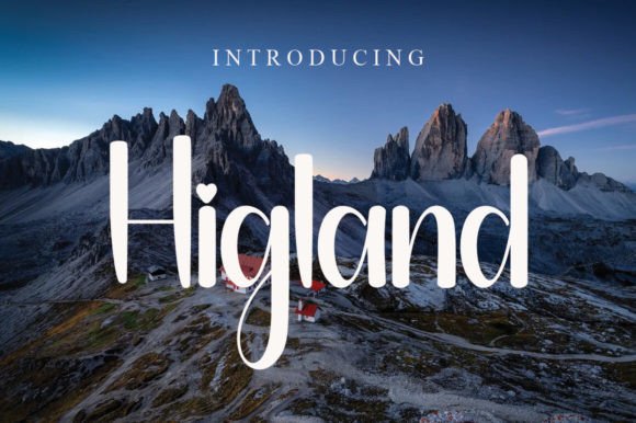 Higland: A Sweet Handwritten Font for Joyful Campaign Moments