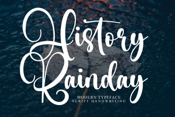 History Rainday: A Festive Script Font That Elevates Your Brand