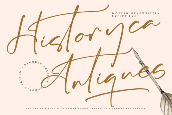 Historyca Antiques: A Handwritten Font That Feels Like It Belongs
