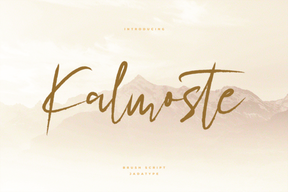 Kalmoste: A Brush Script Font That Feels Like a Signature