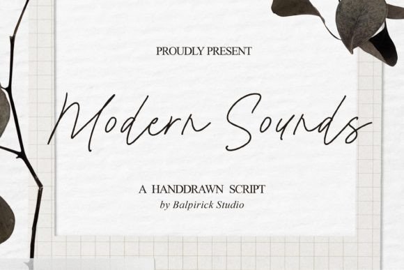 Modern Sounds: A Sleek Monoline Script Font for Digital Branding