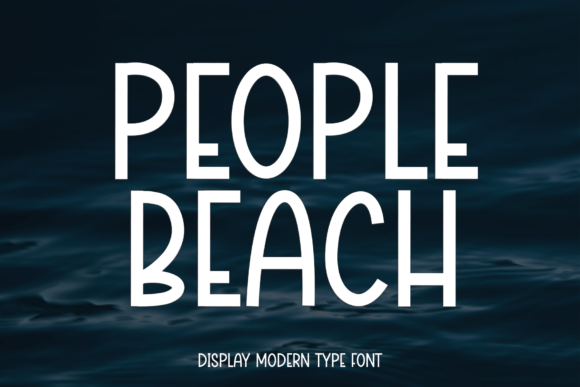 People Beach: A Handwritten Display Font That Feels Like Summer Air