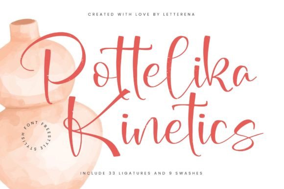 Pottelika Kinetics: A Handwritten Font That Feels Like a Signature