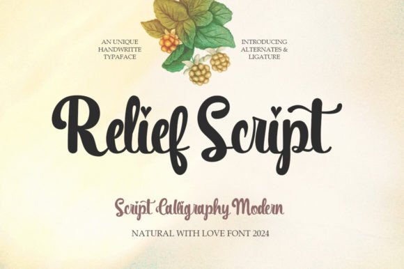 Relief Font: A Friendly Script for Modern Web Design