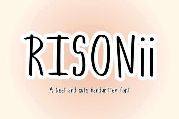 Risonii Handwriting Font for Crafters & Sellers