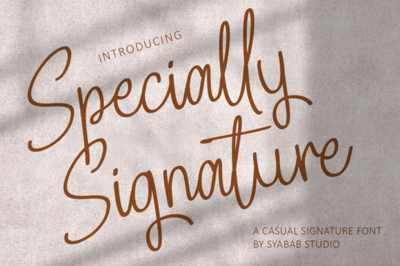 Specially Signature Font: A Handcrafted Touch for Makers
