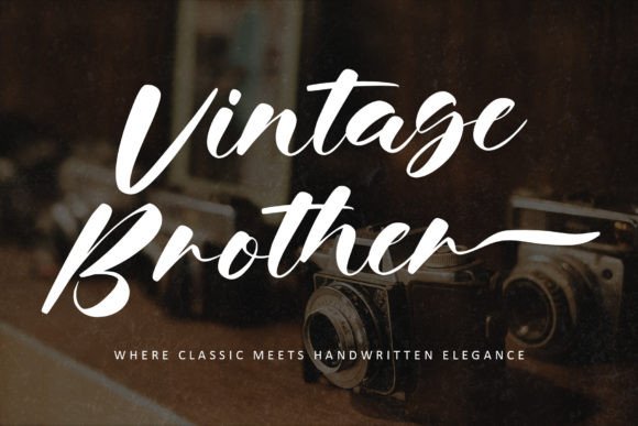 Vintage Brother: A Handwritten Font That Builds Brand Warmth