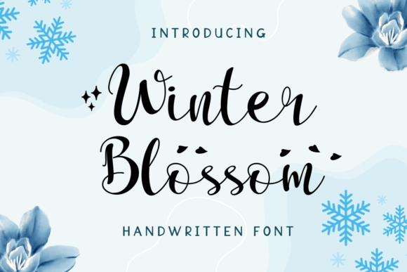 Winter Blossom: A Handwritten Font for Quiet Editorial Moments