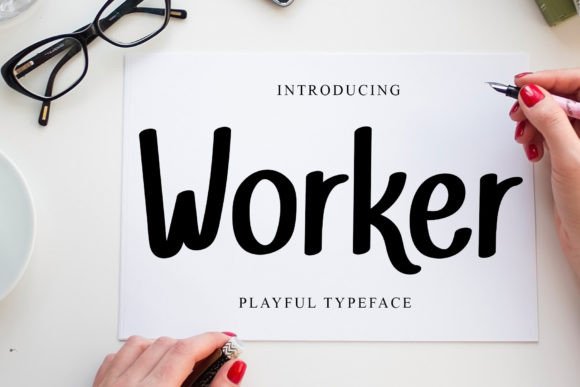 Worker: A Refined Script Font for Editorial Warmth